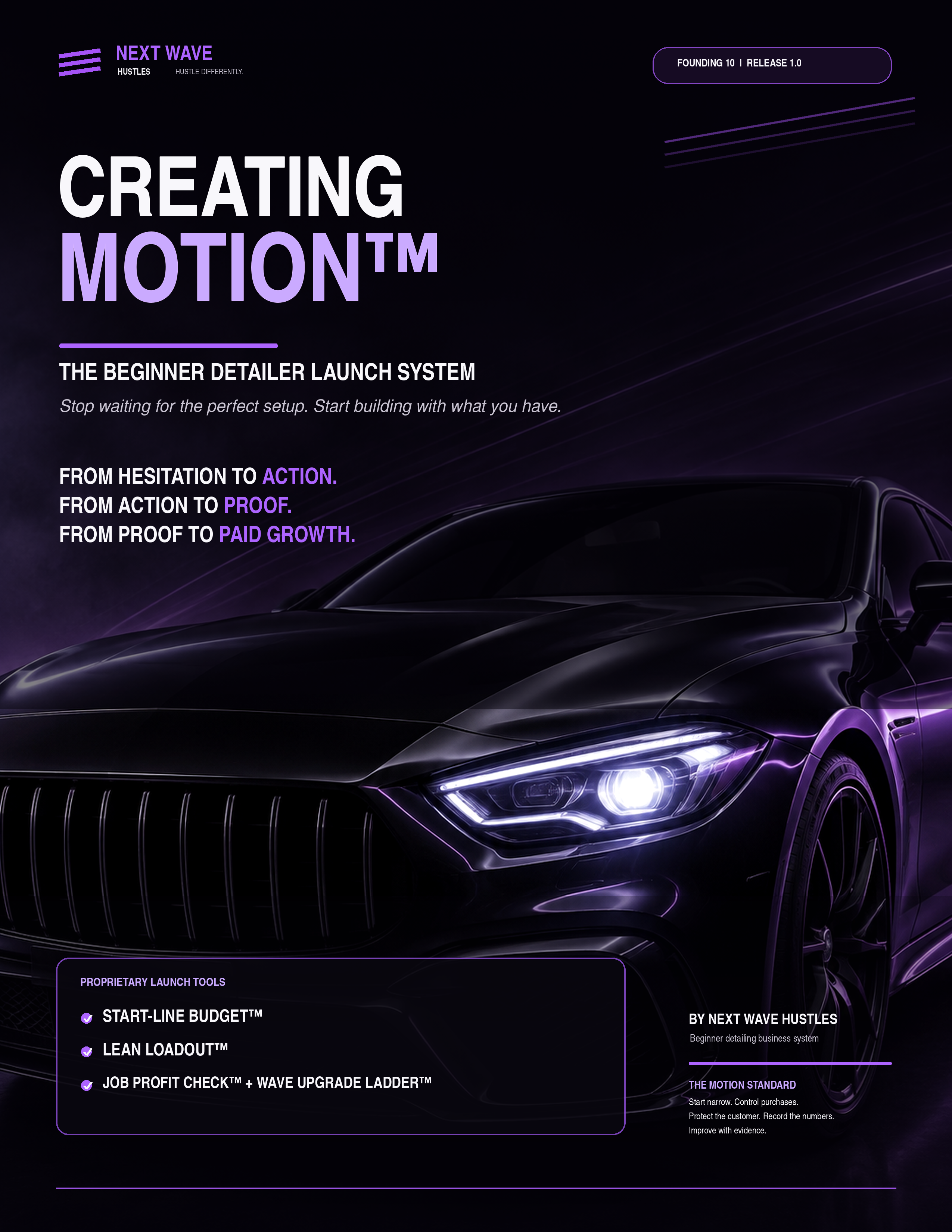 CREATING MOTION — The Beginner Detailer Launch System cover